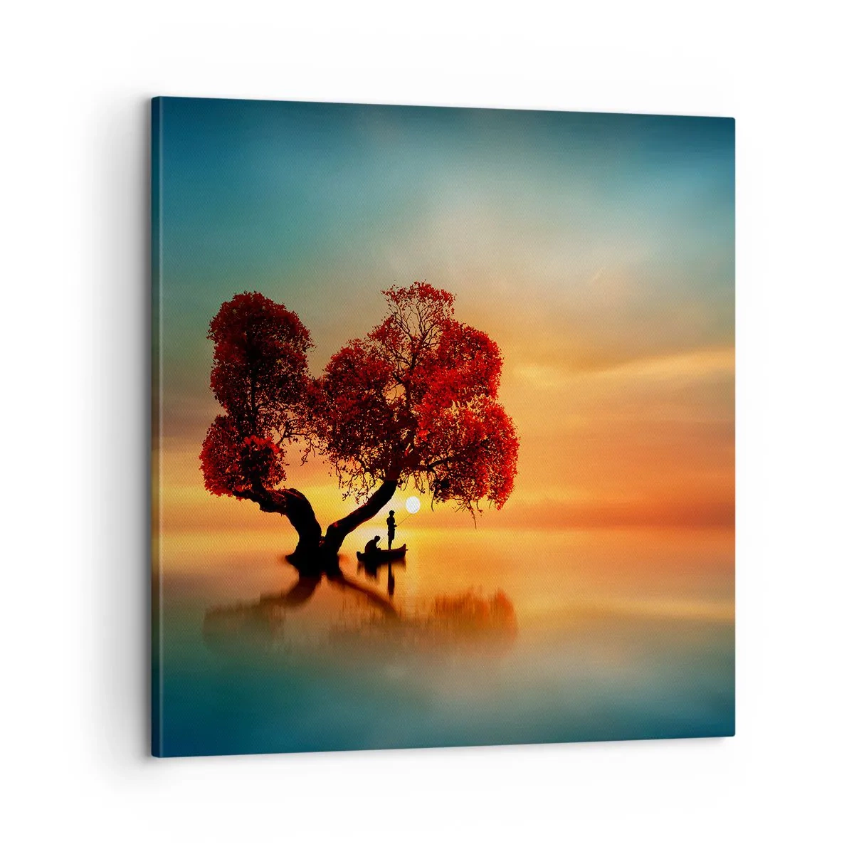 Cuadro sobre lienzo - Impresión de Imagen - La lejanía y el silencio del mundo - 60x60 cm