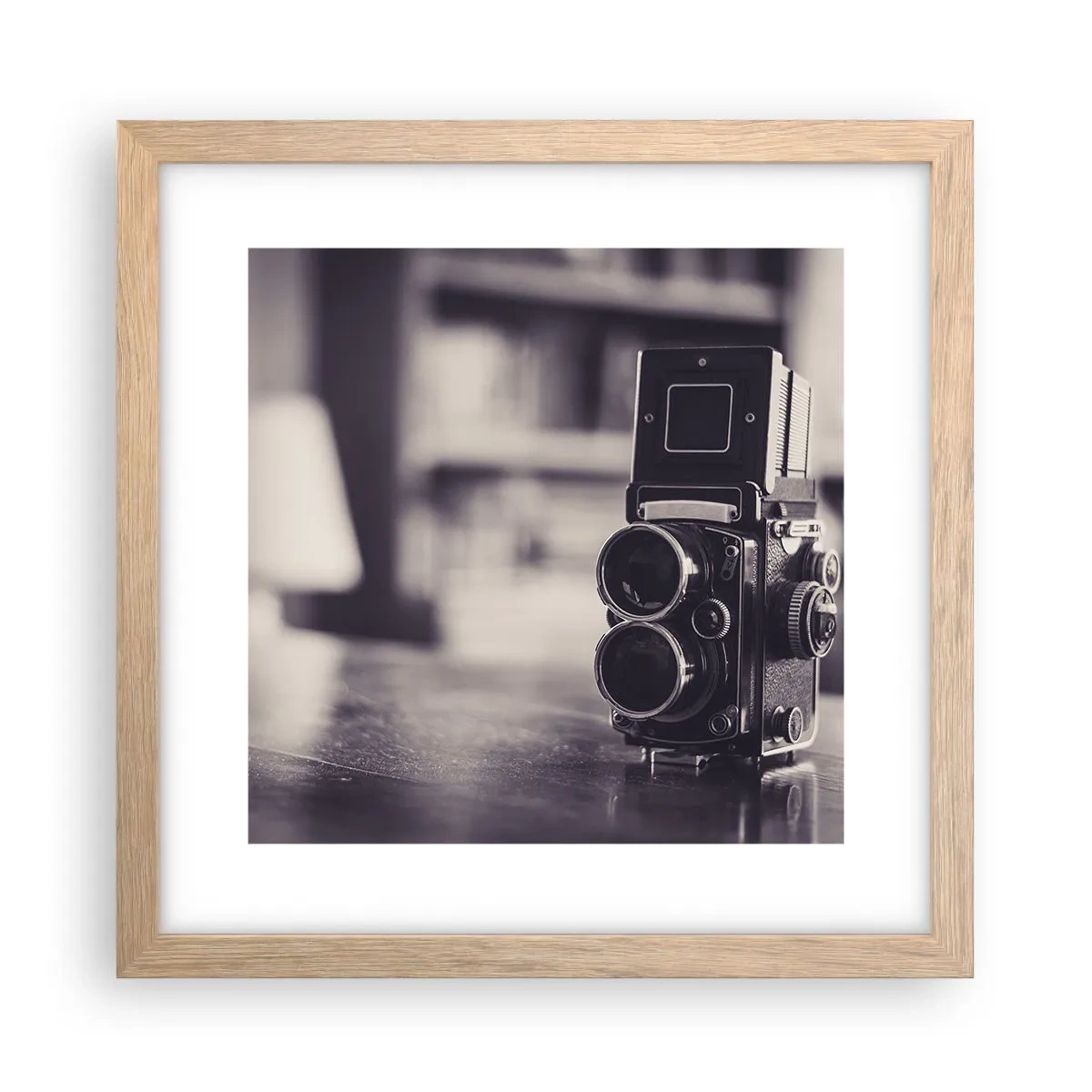 Póster en marco roble claro - La magia de la fotografía antigua - 30x30 cm