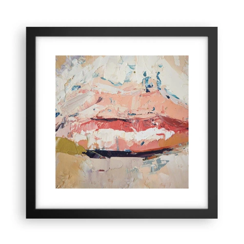 Póster en marco negro - Despierta los sentidos - 30x30 cm