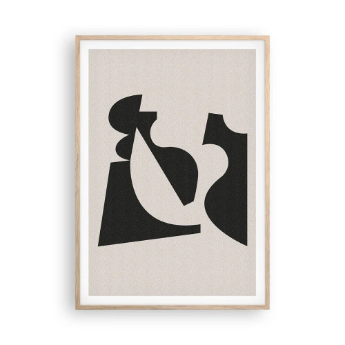 Póster en marco roble claro - Para automontaje - 70x100 cm