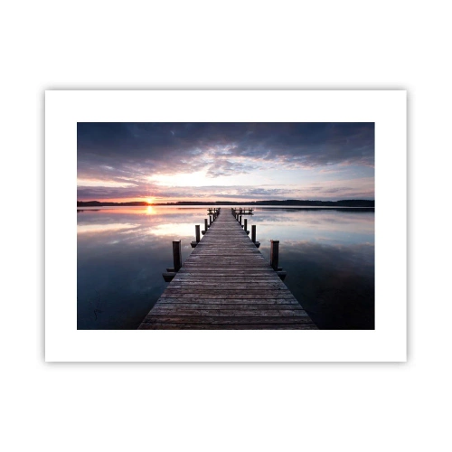 Póster - Frontera silenciosa del día y la noche - 40x30 cm