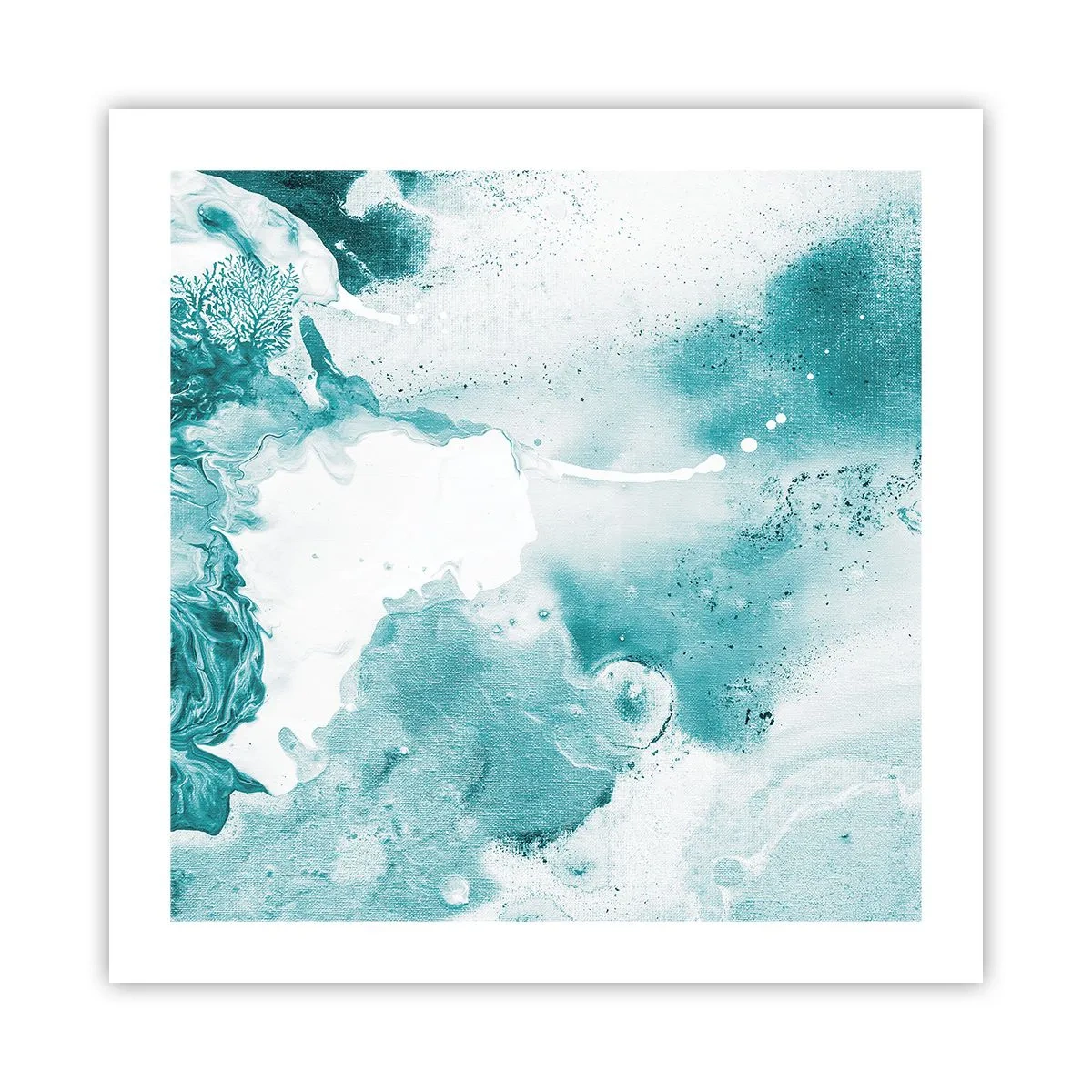 Póster - Remansos de azul - 50x50 cm