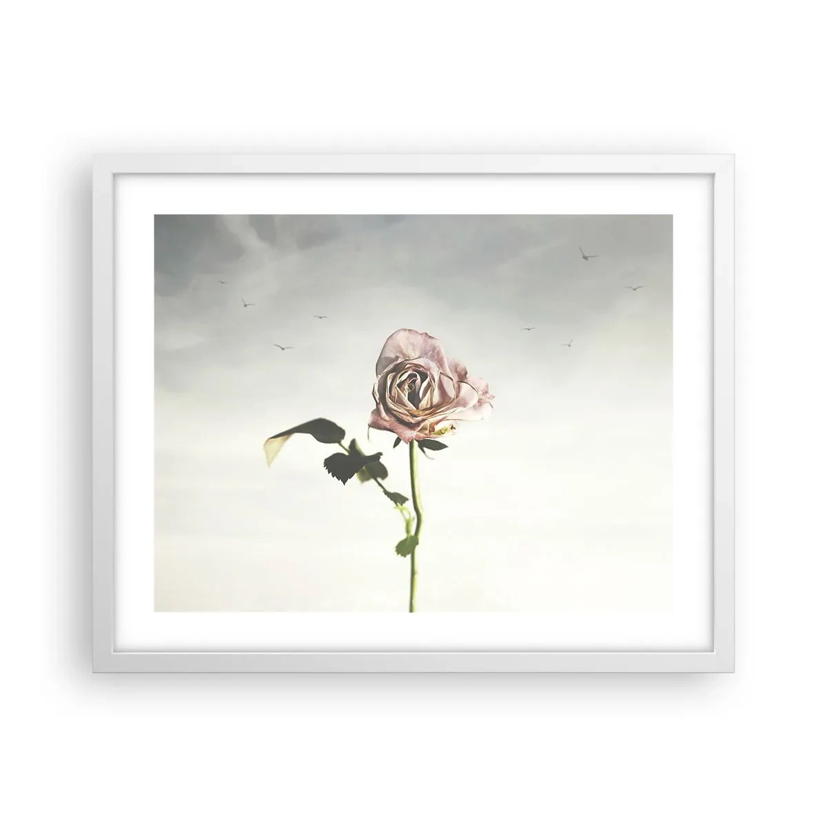 Póster en marco blanco - Bienvenida a la primavera - 50x40 cm