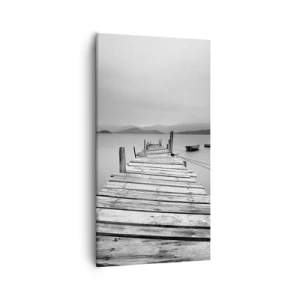 Cuadro sobre lienzo - Impresión de Imagen - Más allá de las montañas, más allá de los mares - 55x100 cm