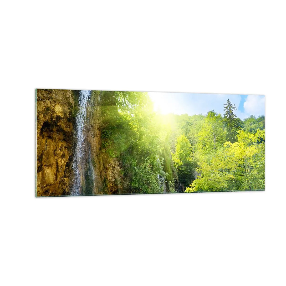 Cuadro sobre vidrio - Impresiones sobre Vidrio - Debe ser el Edén - 100x40 cm