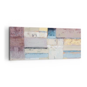 Cuadro sobre lienzo - Impresión de Imagen - La tranquilidad de la geometría - 100x40 cm