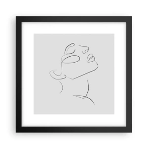 Póster en marco negro - Meandros de un sueño - 30x30 cm