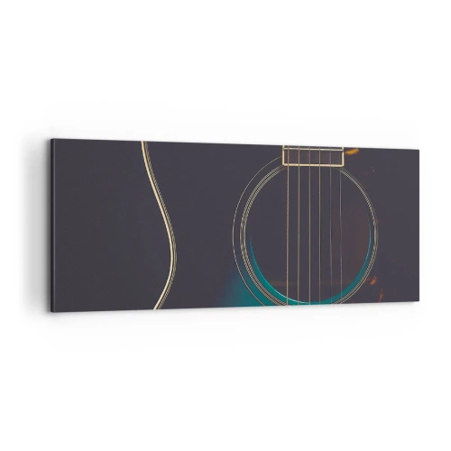 Cuadro sobre lienzo - Impresión de Imagen - Un momento antes de que suene - 100x40 cm