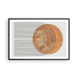 Póster en marco negro - Una composición soleada - 91x61 cm