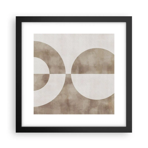 Póster en marco negro - Similitudes y diferencias - 30x30 cm