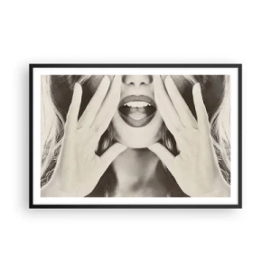 Póster en marco negro - ¡Ya estoy en camino! - 91x61 cm