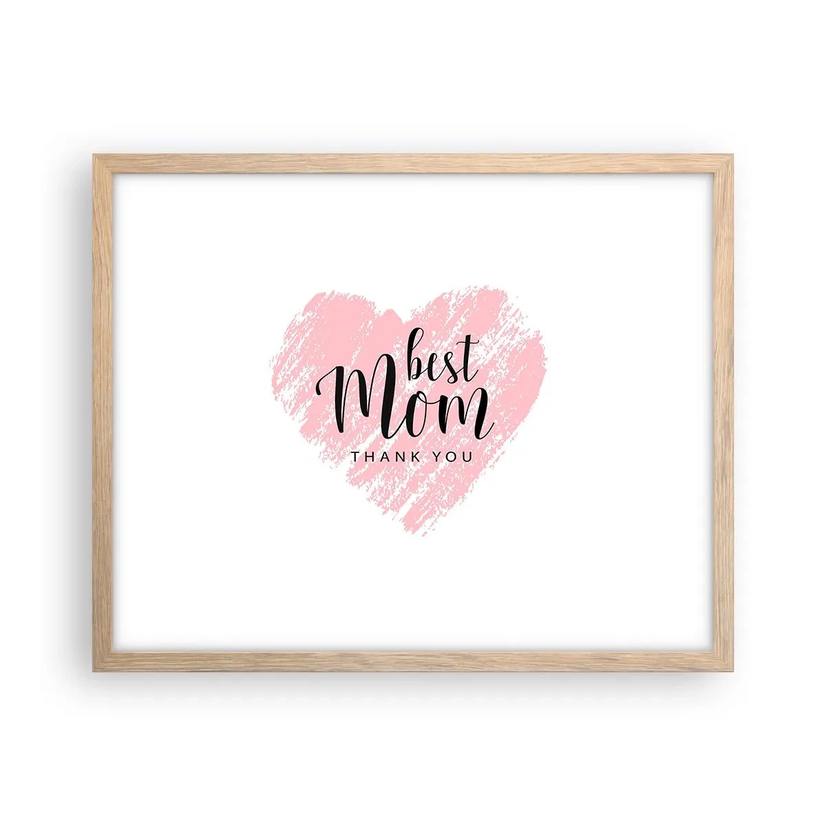 Póster en marco roble claro - En cualquier momento de tu vida - 50x40 cm