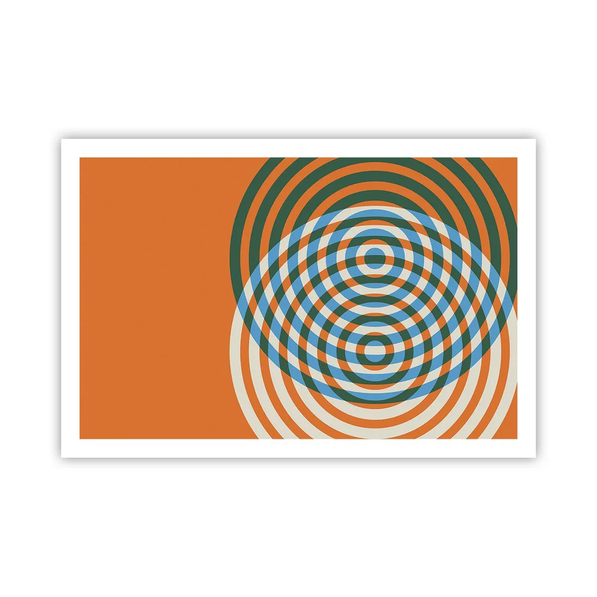 Póster - Círculos y abstracción - 91x61 cm