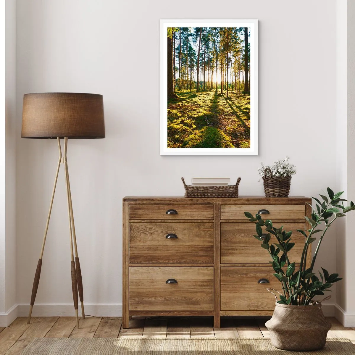 Póster en marco blanco - ...Más allá de los siete bosques - 40x50 cm
