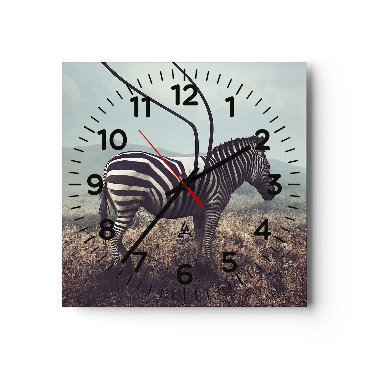 Reloj de pared - Reloj de vidrio - Fallo en Matrix - 30x30 cm