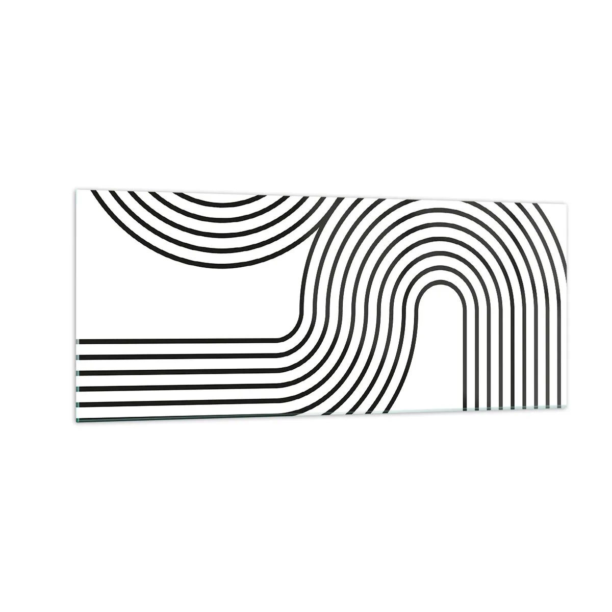 Cuadro sobre vidrio - Impresiones sobre Vidrio - En una curva - 100x40 cm