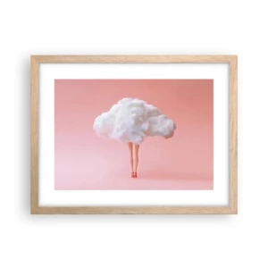 Póster en marco roble claro - Dulce promesa - 40x30 cm