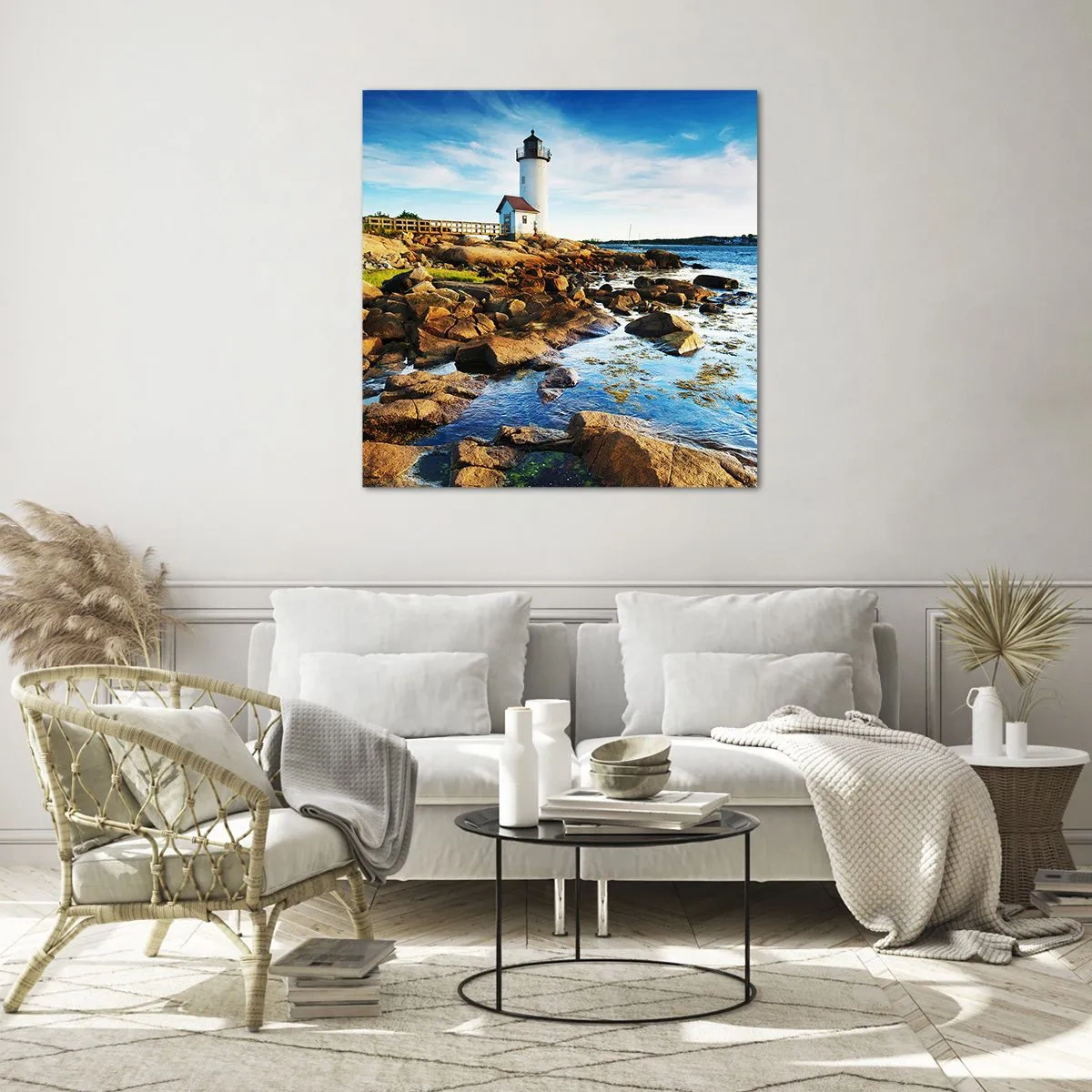 Cuadro sobre vidrio - Impresiones sobre Vidrio - Esperando vuestro regreso - 50x50 cm