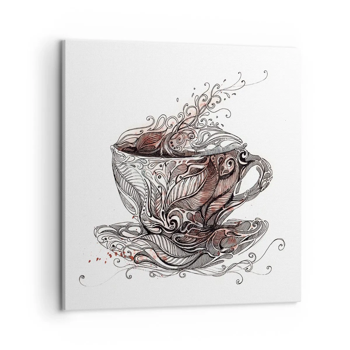 Cuadro sobre lienzo - Impresión de Imagen - Té para todo - 50x50 cm