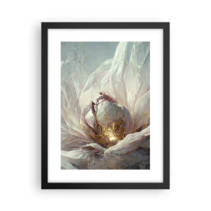 Póster en marco negro - Florece una vez cada cien años - 30x40 cm