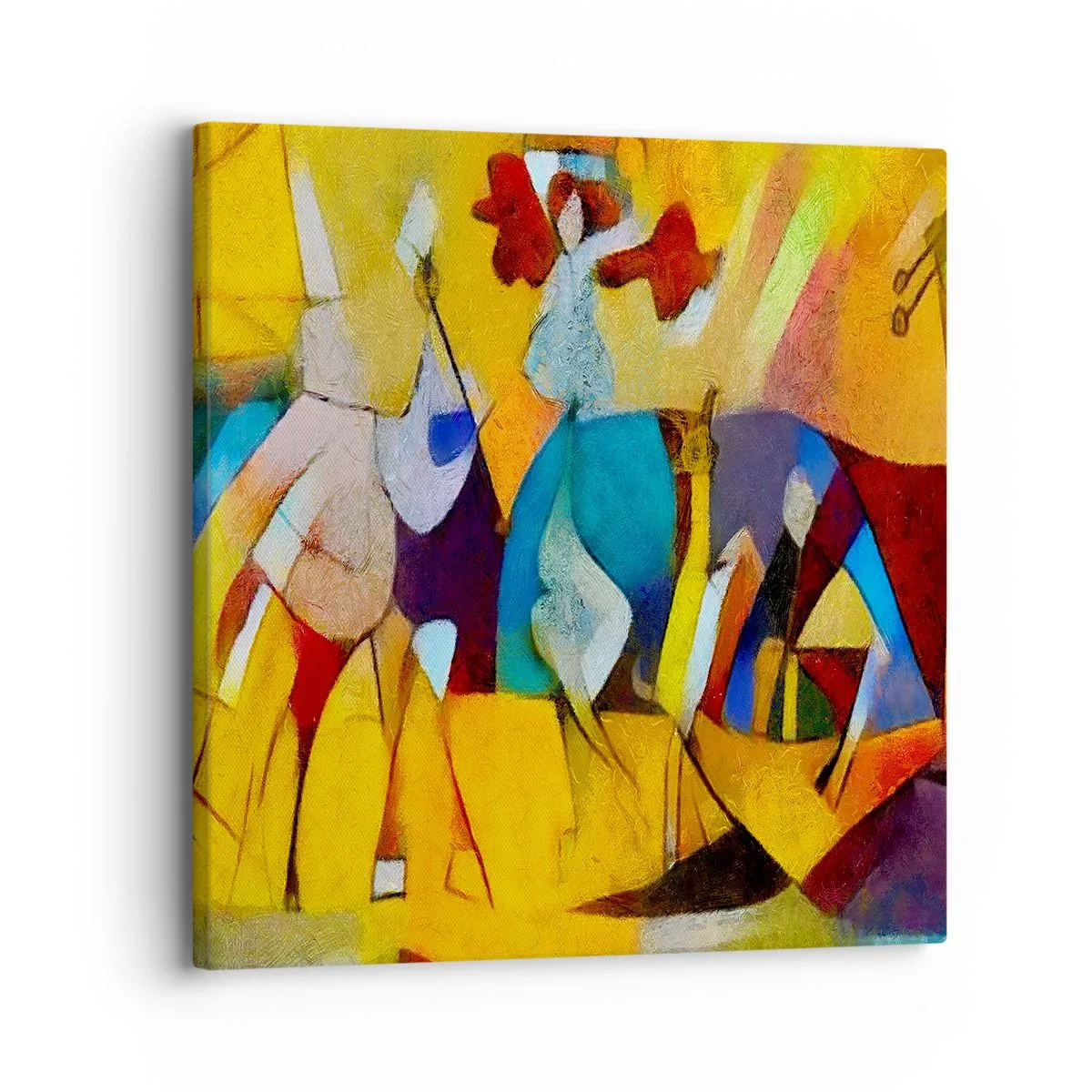 Cuadro sobre lienzo - Impresión de Imagen - Sol - vida - alegría - 30x30 cm