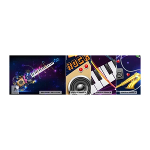 Muestra De Fotomural Standard Eco - El poder del ritmo - Abstracción, Un instrumento musical, Música - 100x30 cm