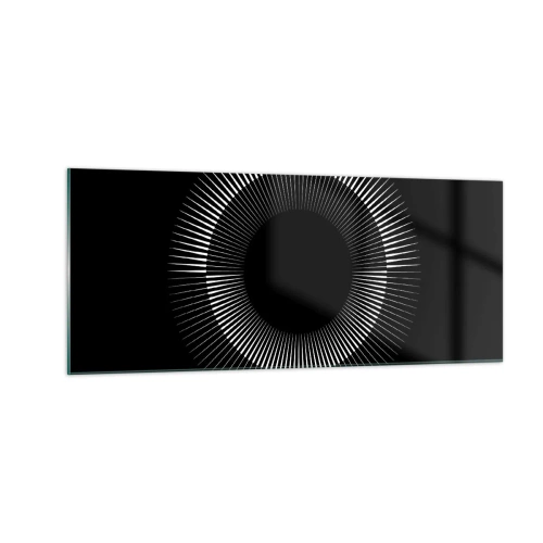Cuadro sobre vidrio - Impresiones sobre Vidrio - Sol negro - 100x40 cm