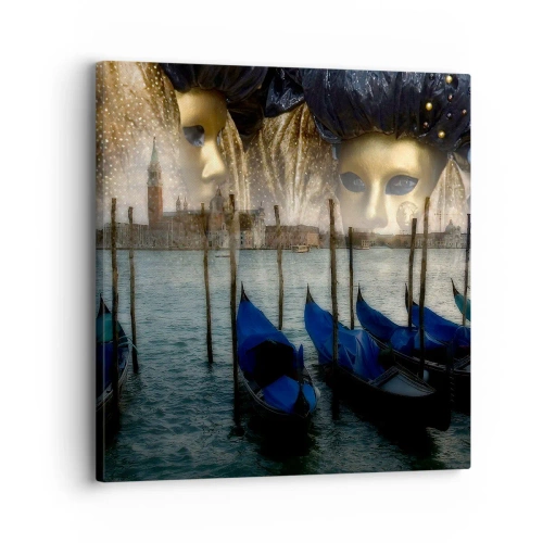 Cuadro sobre lienzo - Impresión de Imagen - El tiempo de carnaval ha comenzado - 30x30 cm