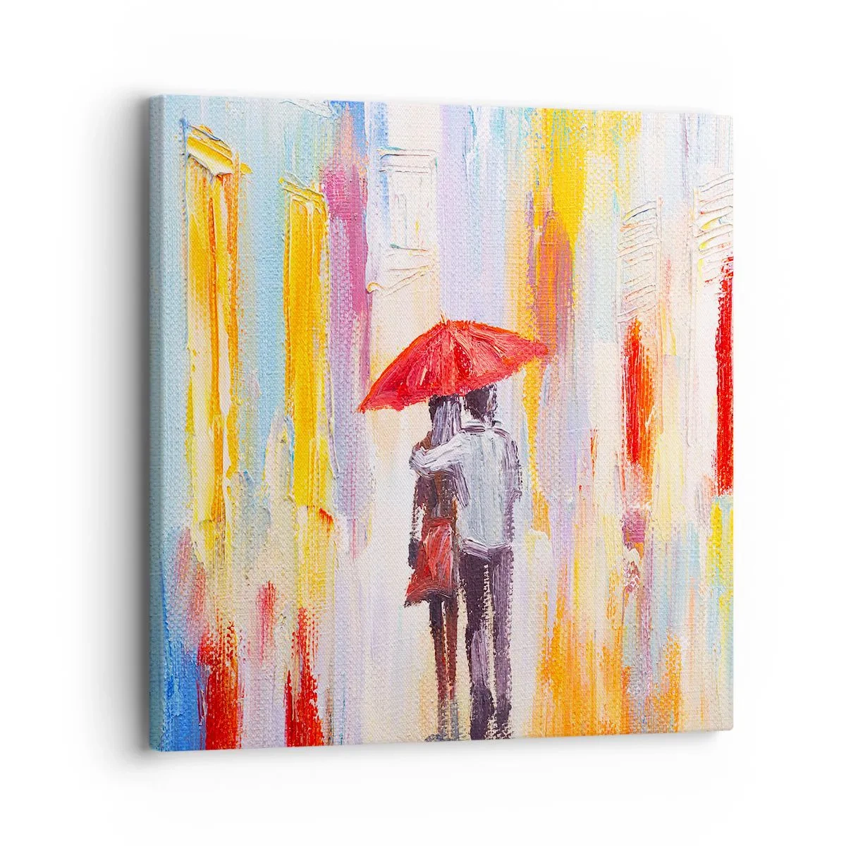 Cuadro sobre lienzo - Impresión de Imagen - Que siga lloviendo - 30x30 cm