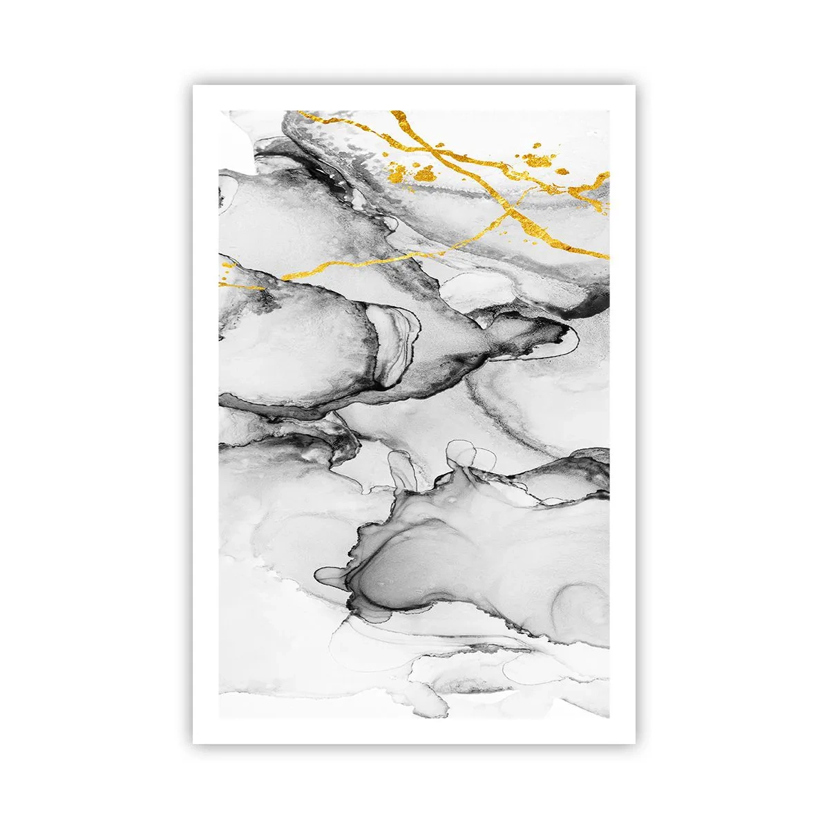 Póster - Composición con motivo de oro - 61x91 cm