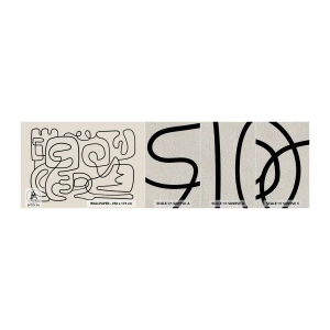 Muestra de fotomural Premium Sand - El camino correcto - Abstracción, Pedazo, Arte lineal - 100x30 cm