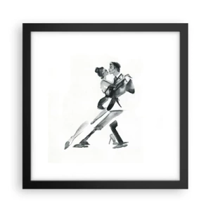 Póster en marco negro - Todos al son de la música - 30x30 cm