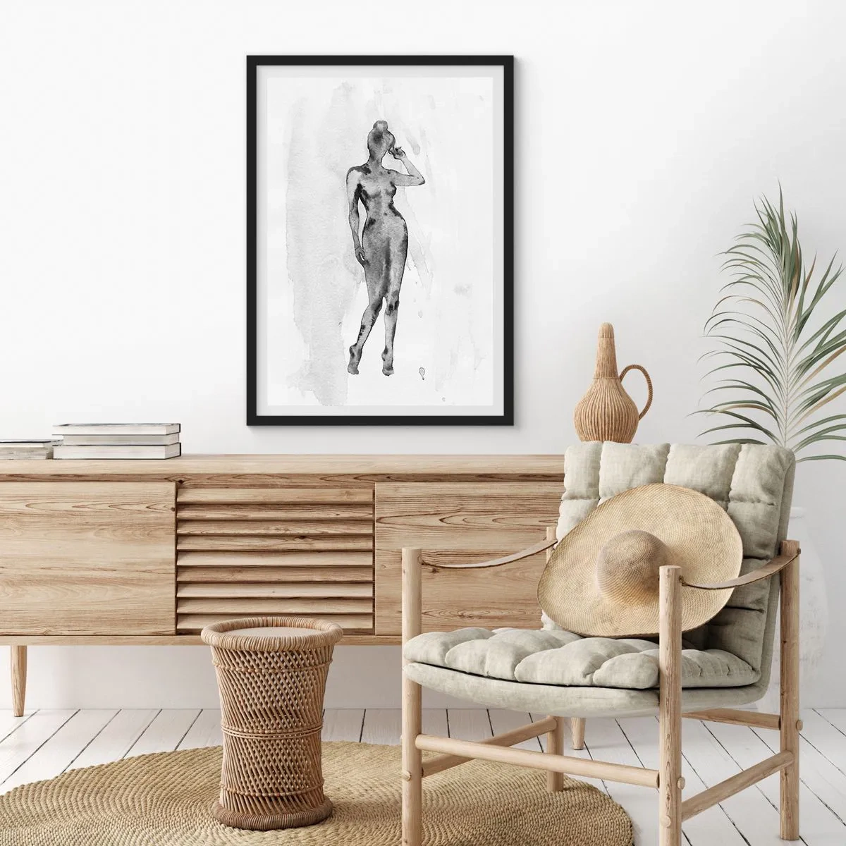 Póster en marco negro - Un estudio sobre el ideal de feminidad - 30x40 cm