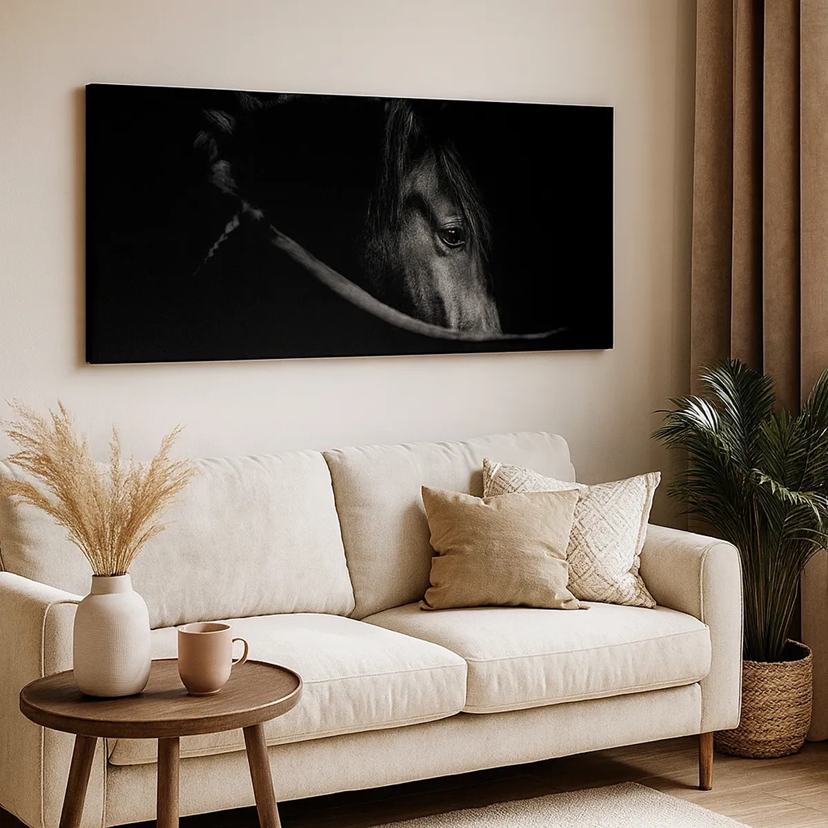 Cuadro sobre lienzo - Impresión de Imagen - Príncipe negro - 30x30 cm