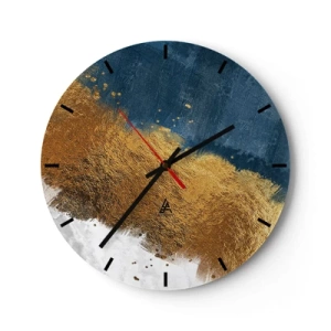 Reloj de pared - Reloj de vidrio - Los colores del verano - 40x40 cm
