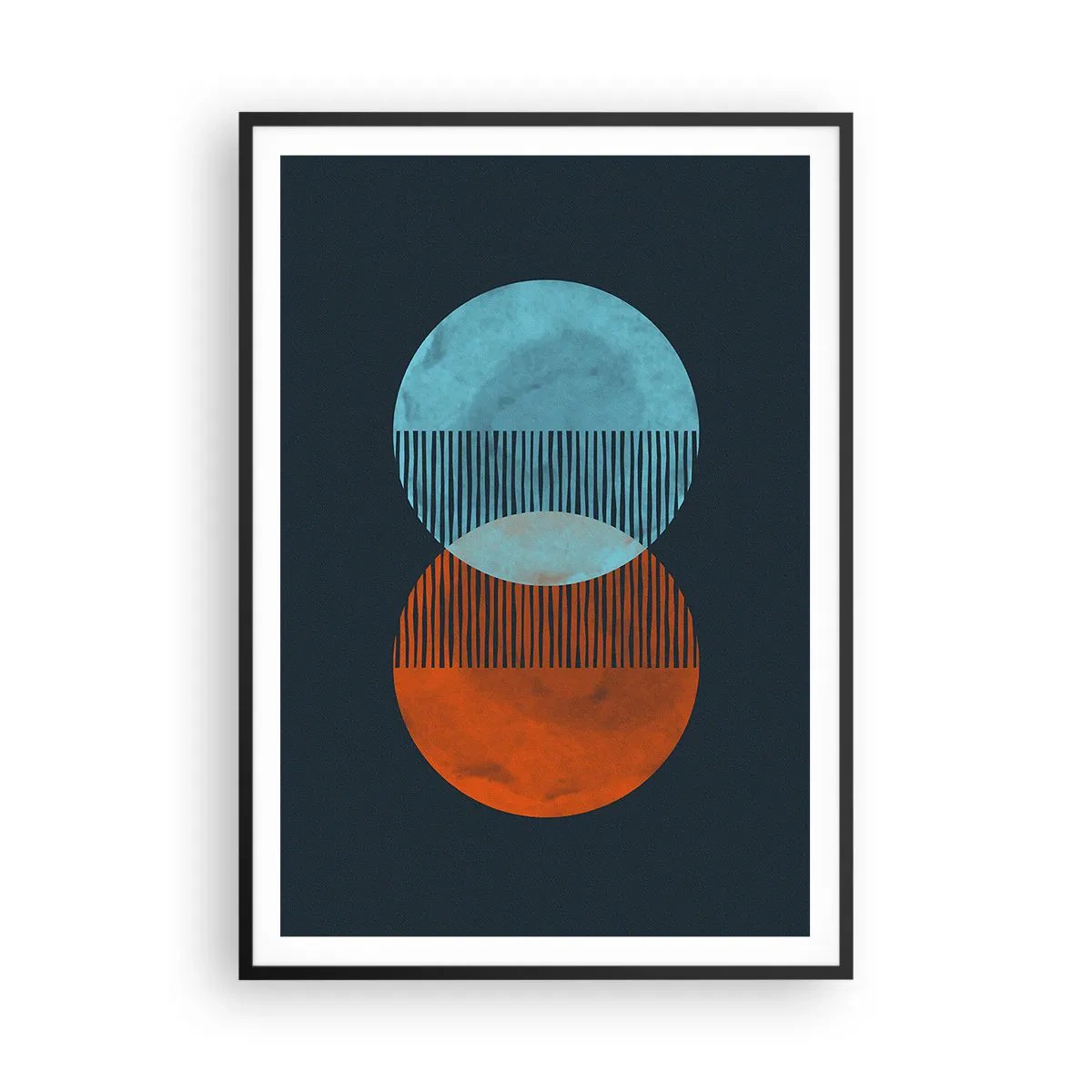 Póster en marco negro - Fantasía astronómica - 70x100 cm