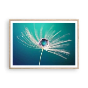 Póster en marco roble claro - Momento místico - 100x70 cm