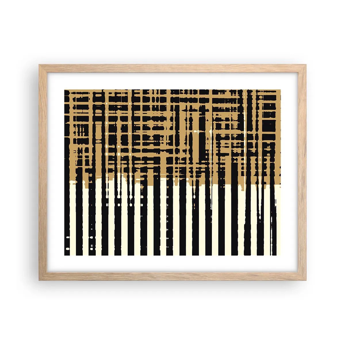 Póster en marco roble claro - Abstracción arquitectónica - 50x40 cm