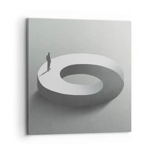 Cuadro sobre lienzo - Impresión de Imagen - Ser sabio no es una labor sencilla - 70x70 cm