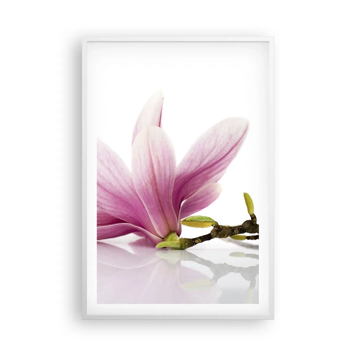 Póster en marco blanco - Suave como un soplo de primavera - 61x91 cm