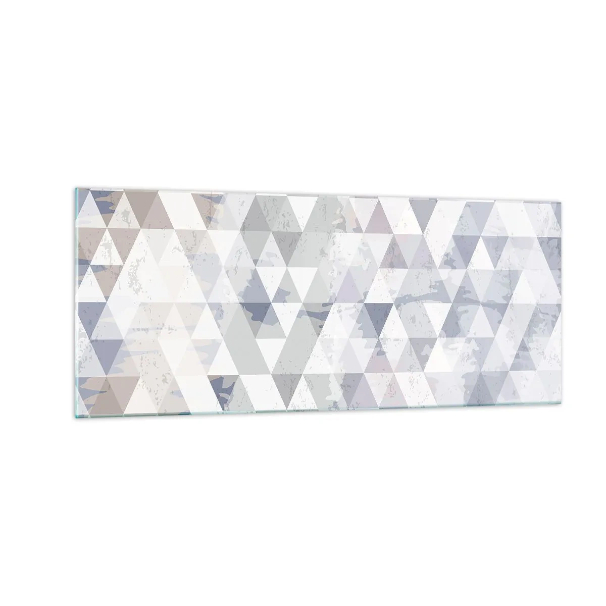 Cuadro sobre vidrio - Impresiones sobre Vidrio - A ritmo de triángulo - 100x40 cm