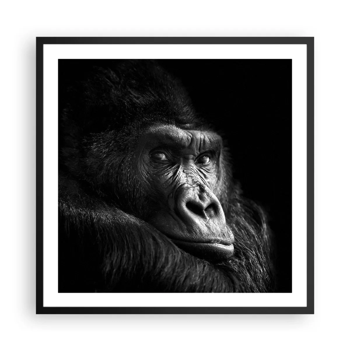 Póster en marco negro - ¿Y qué estás mirando? - 60x60 cm