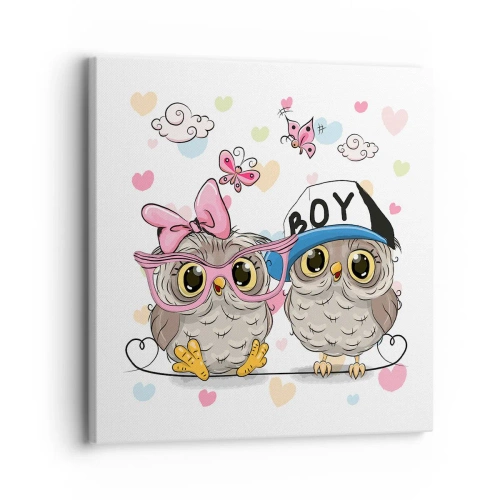 Cuadro sobre lienzo - Impresión de Imagen - El amor - 30x30 cm