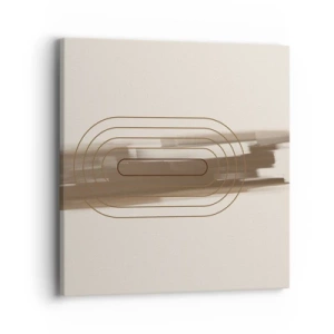 Cuadro sobre lienzo - Impresión de Imagen - Un soplo de gris - 40x40 cm