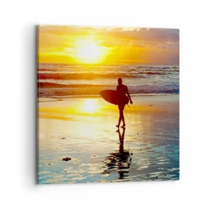 Cuadro sobre lienzo - Impresión de Imagen - El regreso del guerrero - 70x70 cm