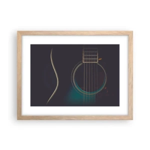 Póster en marco roble claro - Un momento antes de que suene - 40x30 cm