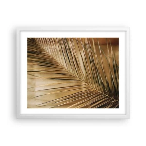 Póster en marco blanco - Una columnata natural - 50x40 cm
