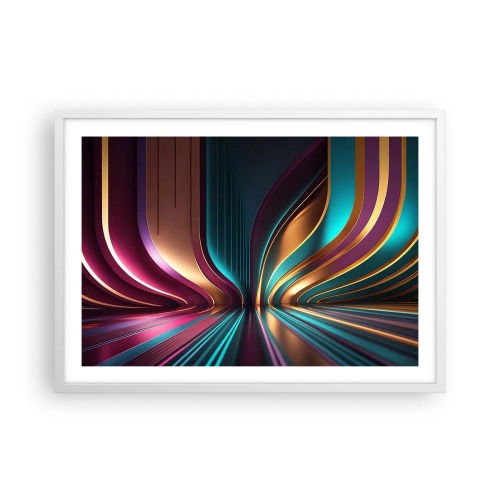 Póster en marco blanco - Arquitectura de la luz - 70x50 cm