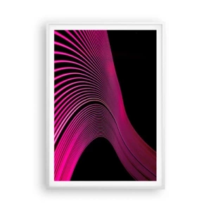 Póster en marco blanco - Avenida de luz - 70x100 cm