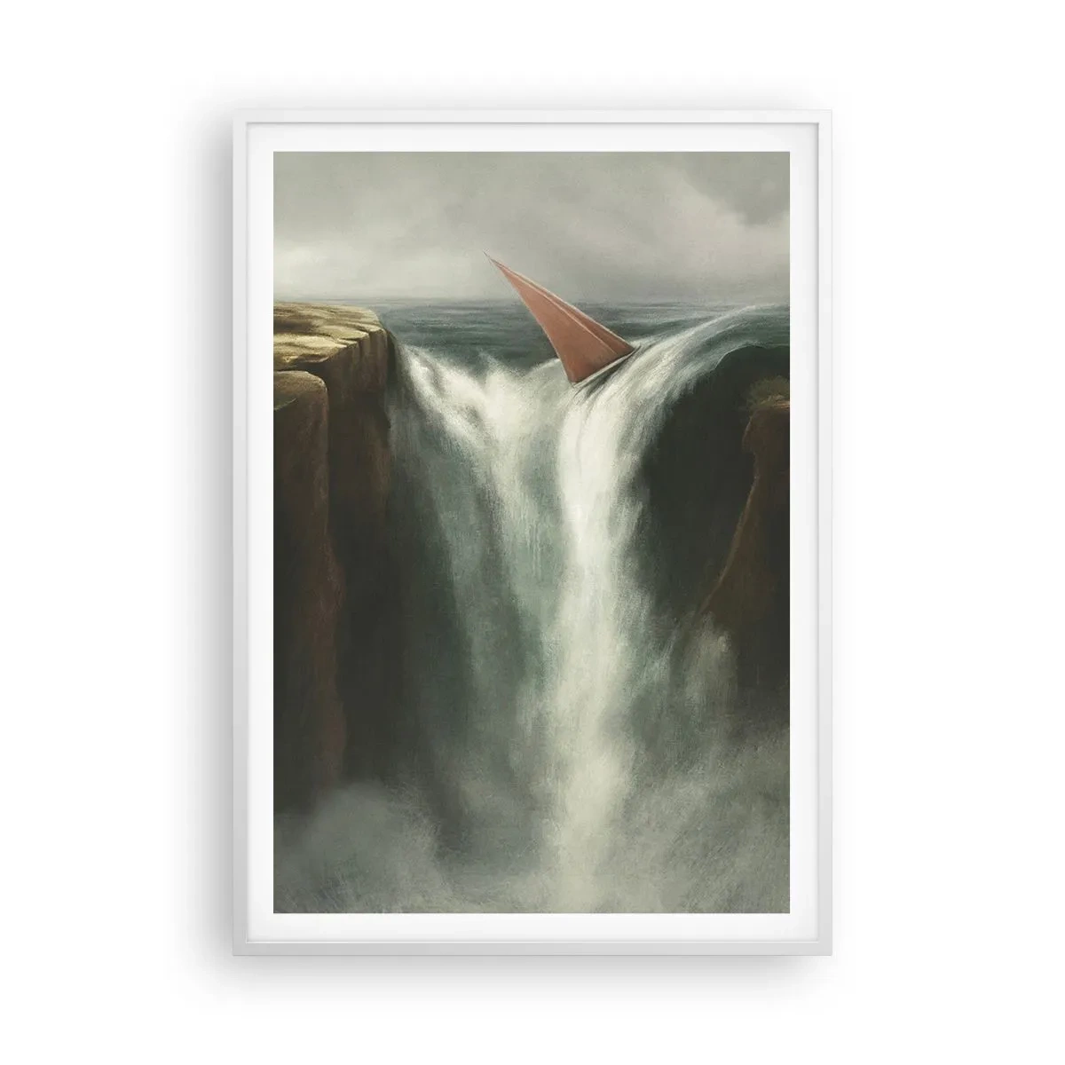 Póster en marco blanco - Precauciones de la vida - 70x100 cm